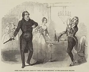 Scene from the New Farce of 'Lend Me Five Shillings, ' at the Haymarket Theatre (engraving) Scene from the New Farce of 'Lend Me Five Shillings, ' at the Haymarket Theatre (engraving)