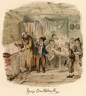 Scene from the novel 'Oliver Twist'