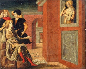 Kindling Gallery: Scene from a Novella, c.1475 (tempera on wood)