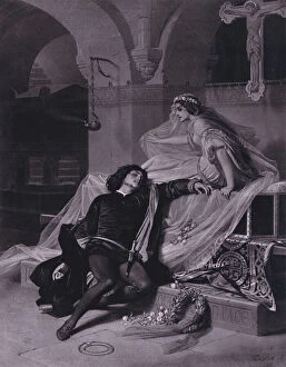 Scene from Shakespeare's Romeo and Juliet (Act V, Scene 3) (litho)