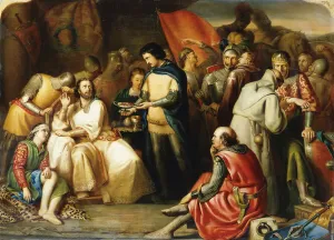 Scene in the Tent of Edward The Black Prince after the Battle of Poitiers Scene in the Tent of Edward The Black Prince after the Battle of Poitiers