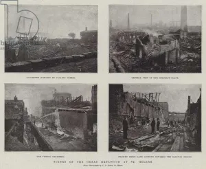 Scenes of the Great Explosion at St Helens (b/w photo) Scenes of the Great Explosion at St Helens (b/w photo)