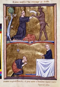 Scenes from the life of the monk Saint Theophile the Penitent (6th century) Scenes from the life of the monk Saint Theophile the Penitent (6th century)