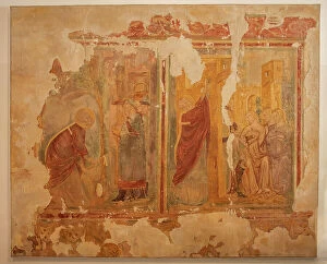 Xiv Century Collection: Scenes of the life of St Nicholas, 14th century (fresco)