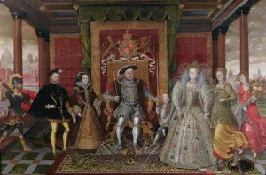 HenryVIII Prints: Print of An Allegory of the Tudor Succession: The Family of Henry VIII