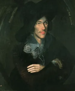Poet Prints: Print of John Donne, a portrait in oil on canvas