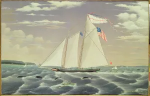 Schooner Lewis R. Mackey, 1854 (oil on canvas) Schooner Lewis R. Mackey, 1854 (oil on canvas)
