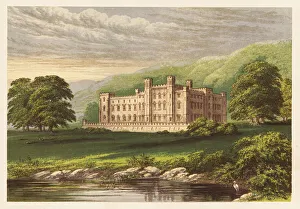 Scone Palace, Perthshire, Scotland. 1880 (engraving) Scone Palace, Perthshire, Scotland. 1880 (engraving)