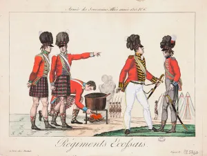 Scottish Regiments, Army of the Allied Sovereigns, 1815 (coloured engraving) Scottish Regiments, Army of the Allied Sovereigns, 1815 (coloured engraving)