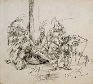 Scourging of Christ, 1520 (pen & ink on paper)