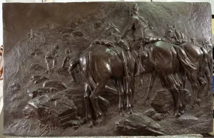 A scouting party of 6th Dragoon Guards (Carabiniers) on a kopje, c A scouting party of 6th Dragoon Guards (Carabiniers) on a kopje, c