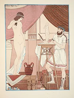 Sculpting a statue, illustration from The Works of Hippocrates Sculpting a statue, illustration from The Works of Hippocrates