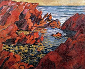 Natural Space Gallery: The Sea at Agay; La Mer a Agay, c.1917/1918 (oil on canvas)