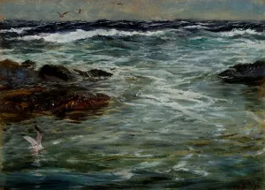 Sea Study at Portscatho, Cornwall, 1901 (oil on board) Sea Study at Portscatho, Cornwall, 1901 (oil on board)