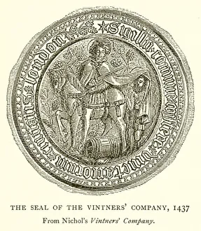 The Seal of the Vintners Company, 1437 (engraving) The Seal of the Vintners Company, 1437 (engraving)