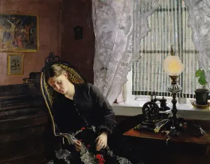 Impoverished Gallery: The seamstress, 1881 (oil on canvas)