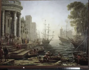 Seaport with the Embarkation of Saint Ursula (oil on canvas, 1641) Seaport with the Embarkation of Saint Ursula (oil on canvas, 1641)