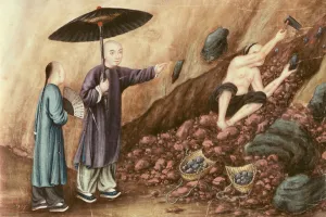 Searching for Iron Ore (w/c on paper) Searching for Iron Ore (w/c on paper)