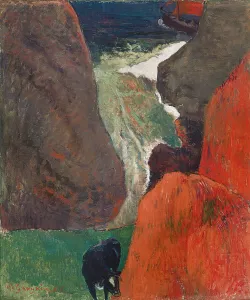 Seascape with Cow. At the Edge of the Cliff, 1888 (oil on canvas) Seascape with Cow. At the Edge of the Cliff, 1888 (oil on canvas)