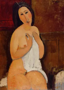 Seated Nude with a Shirt, 1917 (oil on canvas) Seated Nude with a Shirt, 1917 (oil on canvas)