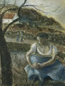 Seated Peasant; Paysanne Assise, c.1880 (thick gouache on linen laid down on canvas) Seated Peasant; Paysanne Assise, c.1880 (thick gouache on linen laid down on canvas)