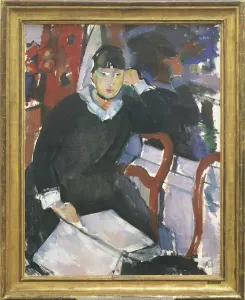 Common Life Gallery: Seated Woman at the Window or Portrait of Nel Deurinckx, the Artist's Wife, 1915 (oil on canvas)