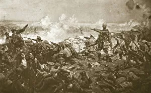 War & Military Scenes: 20th Century Gallery: The Second Battle of Ypres, 1914-19 (litho)