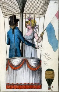 Second flight of Garnerin with Citoyenne Henri from Parc Monceau, 8 July 1798 Second flight of Garnerin with Citoyenne Henri from Parc Monceau, 8 July 1798