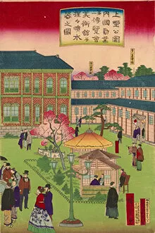 Second national industrial exhibition at Ueno Park, 1881 (woodblock print)