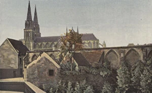 Sees, Cathedrale, Ensemble S et restes du cloitre (colour photo)