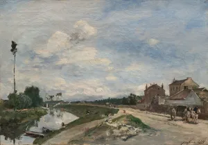 The Seine at Bas-Meudon, 1865 (oil on fabric) The Seine at Bas-Meudon, 1865 (oil on fabric)