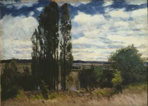Seine, Landscape with Poplars, 1877 (oil on canvas) Seine, Landscape with Poplars, 1877 (oil on canvas)