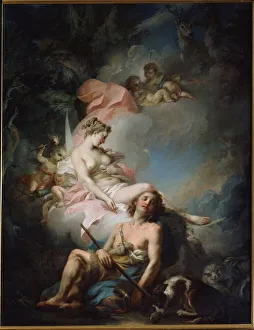 Selene et Endymion (Selene and Endymion) Peinture de Stefano Torelli (1712-1784) Selene et Endymion (Selene and Endymion) Peinture de Stefano Torelli (1712-1784)