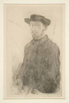 Self-Portrait, 1857 (etching)