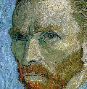 Self portrait, 1889 (oil on canvas) (detail of 32212) Self portrait, 1889 (oil on canvas) (detail of 32212)