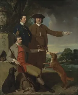 Self Portrait with Father and Brother, c.1760-62 (oil on canvas) Self Portrait with Father and Brother, c.1760-62 (oil on canvas)