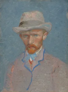 Self-Portrait with gray felt hat, 1887 (oil on canvas) Self-Portrait with gray felt hat, 1887 (oil on canvas)