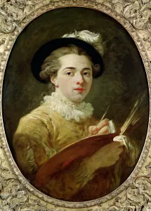 Self Portrait with palette (oil on canvas) Self Portrait with palette (oil on canvas)