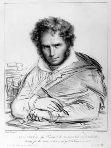 Self Portrait, print made by J. B. Lambert (litho) Self Portrait, print made by J. B. Lambert (litho)