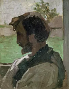 Self Portrait at Saint-Saveur, 1868 (oil on panel) Self Portrait at Saint-Saveur, 1868 (oil on panel)