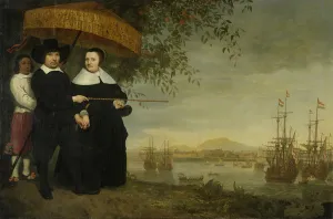 A senior merchant of the Dutch East India Company Jacob Mathieusen and his wife at A senior merchant of the Dutch East India Company Jacob Mathieusen and his wife at