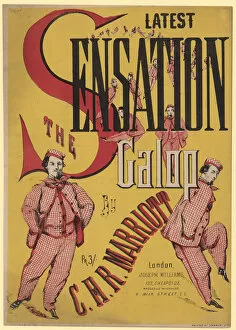 The Sensation Galop (colour litho)