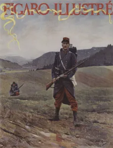 Sentinelle Double. Cover of Le Figaro Illustre, April 1894 (colour litho) Sentinelle Double. Cover of Le Figaro Illustre, April 1894 (colour litho)