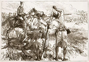 The Sepoys at Buxar, illustration from Cassell'