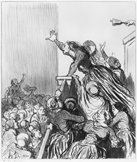 Series Les Divorceuses, plate 1, illustration from Le Charivari' Series Les Divorceuses, plate 1, illustration from Le Charivari'