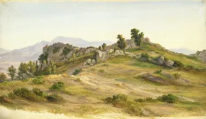The Serpentara at Olevano, 1824 (oil on paper mounted on card) The Serpentara at Olevano, 1824 (oil on paper mounted on card)