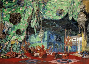 Set design for Scheherazade by Rimsky-Korsakov (1844-1908) 1916 (w/c on paper) Set design for Scheherazade by Rimsky-Korsakov (1844-1908) 1916 (w/c on paper)