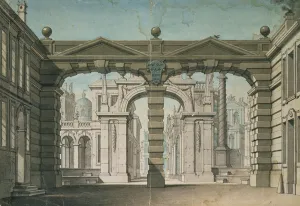 Set design for the world premiere performance of Idomeneo, by Wolfgang Set design for the world premiere performance of Idomeneo, by Wolfgang