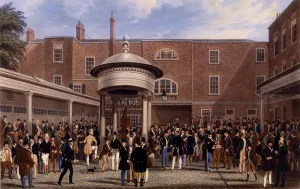 Settling Day at Tattersalls, print made by Charles Hunt, 1836 (aquatint) Settling Day at Tattersalls, print made by Charles Hunt, 1836 (aquatint)