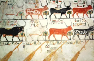 The seven celestial cows and the sacred bull and the four rudders of heaven The seven celestial cows and the sacred bull and the four rudders of heaven
